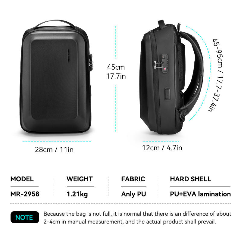 Elly Dior  Fashion Bagpack Charging Custom Men's USB Anti Theft Travel Smart Waterproof Laptop Bags