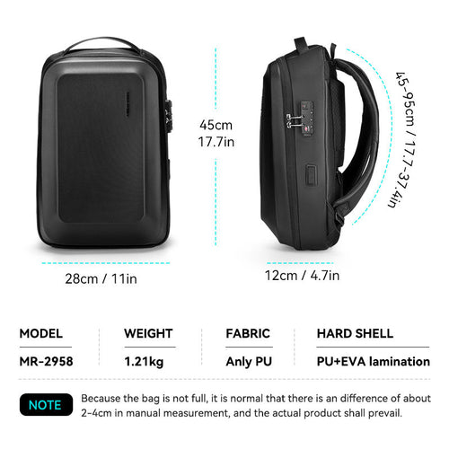 Elly Dior  Fashion Bagpack Charging Custom Men's USB Anti Theft Travel Smart Waterproof Laptop Bags